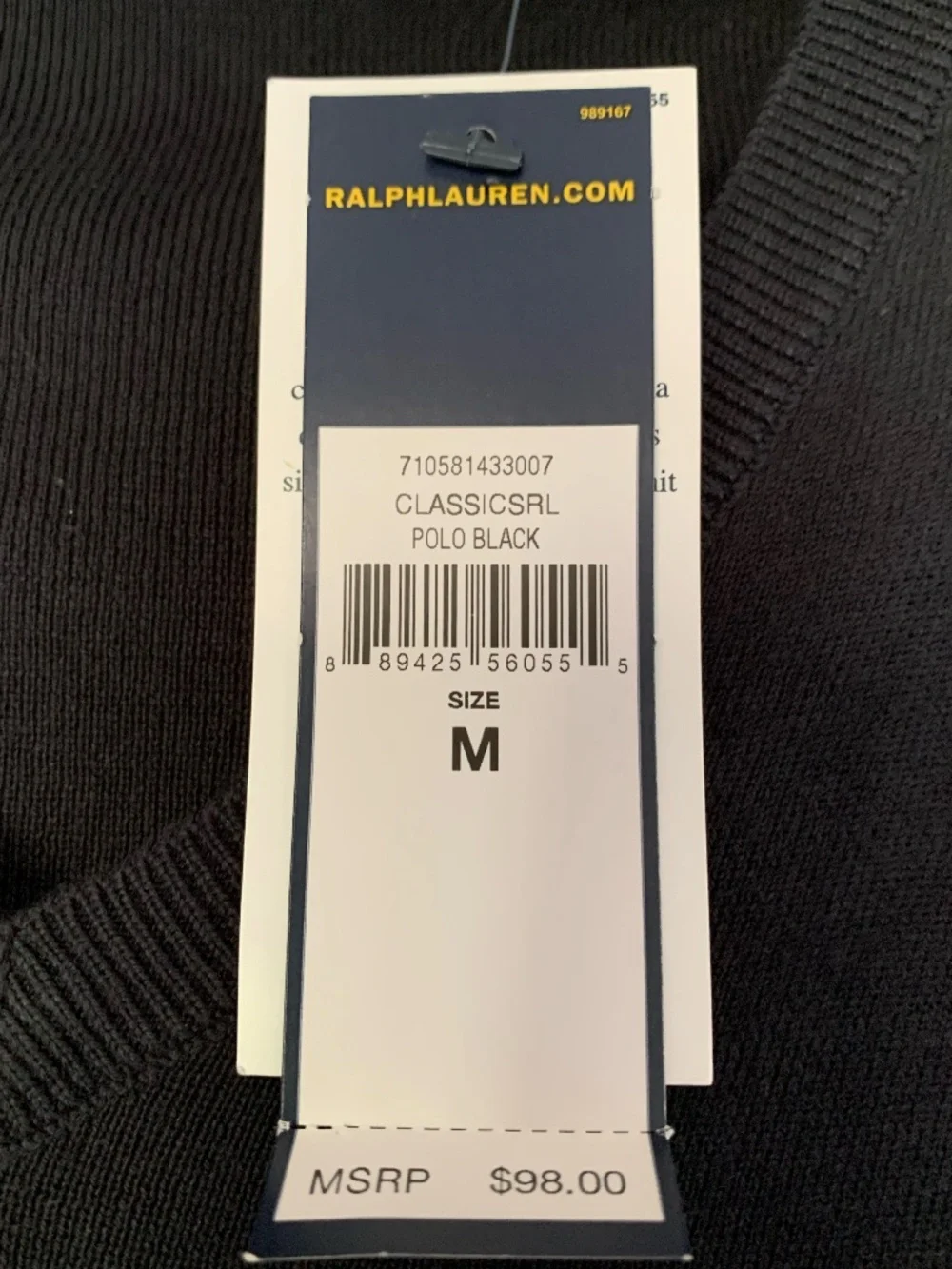 Polo Ralph Lauren pima cotton knit V-neck sweater